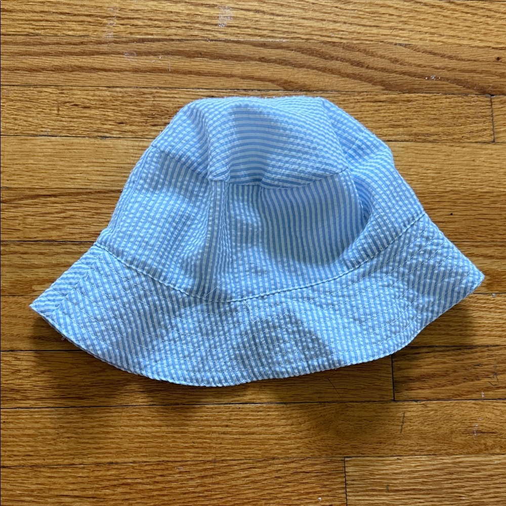 Blue Striped Kids Bucket Hat